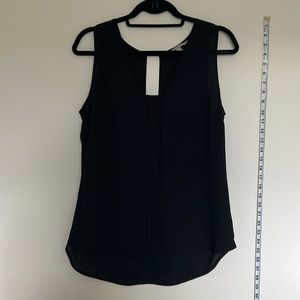 BANANA REPUBLIC black sheer tank top in small